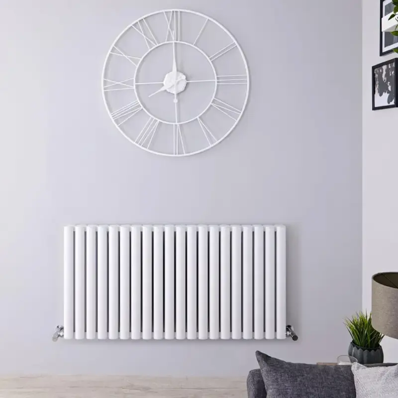 Radiatore di Design Orizzontale Doppio - Bianco - 600mm x 1190mm - Revive Air - Ordina subito