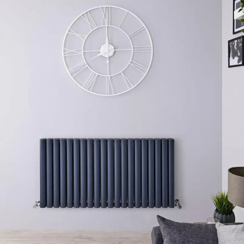 Prezzo basso - Radiatore di Design Orizzontale Moderno - Pannello Doppio - Antracite - 600mm x 1190mm - Revive Air