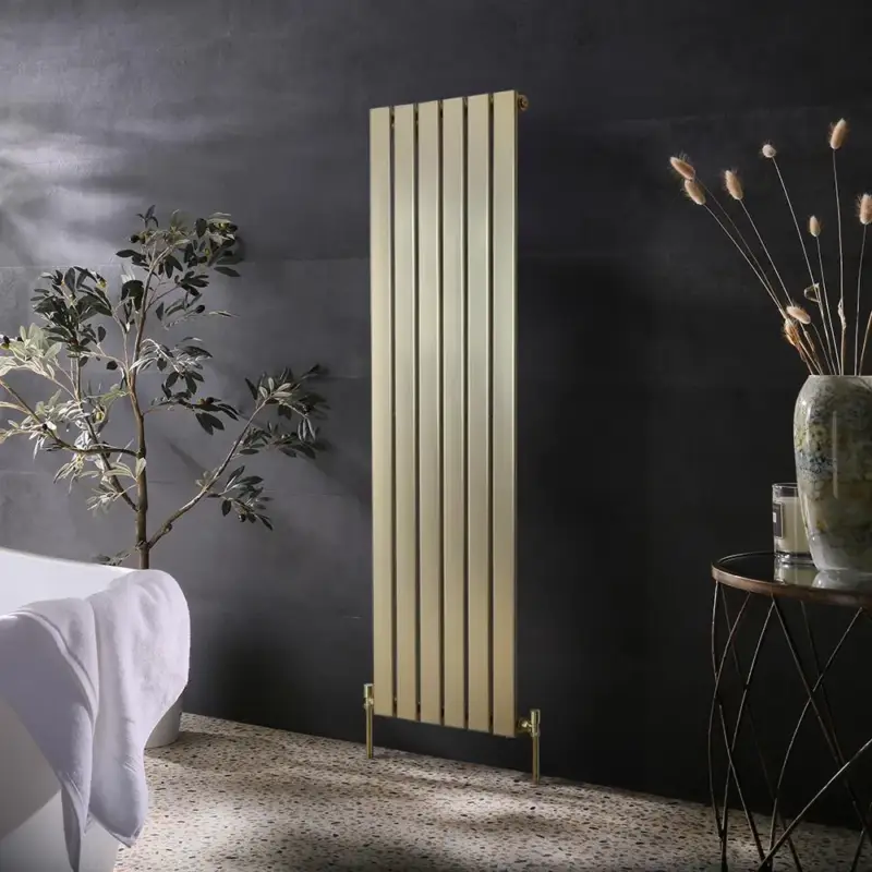 Ultimi giorni | Radiatore Verticale - Piatto - Oro Satinato - 1600 mm x 450 mm (pannello singolo) - Alpha