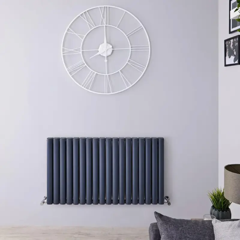 Risparmio extra - Radiatore di Design Orizzontale Moderno - Pannello Doppio - Antracite - 600mm x 1070mm - Revive Air