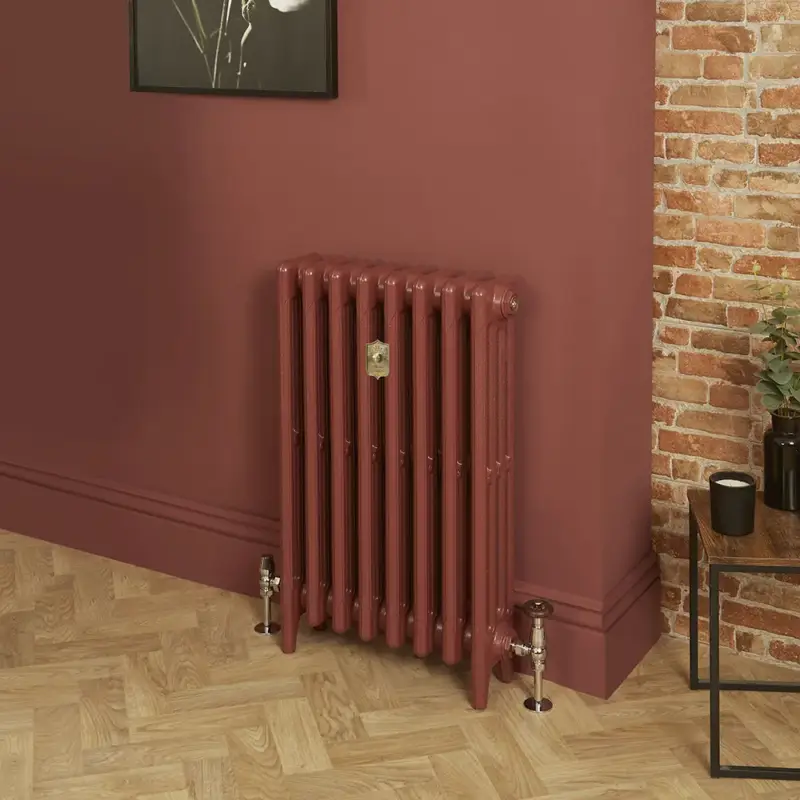 Acquista dal produttore - Radiatore Tradizionale in Ghisa a 4 Colonne - Alto 960mm - Finitura Rosso Mattone Eating Room Red di Farrow & Ball - Mercury