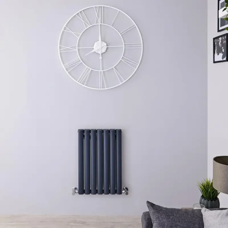 Affare | Radiatore di Design Orizzontale Moderno - Pannello Doppio - Antracite - 600mm x 410mm - Revive Air