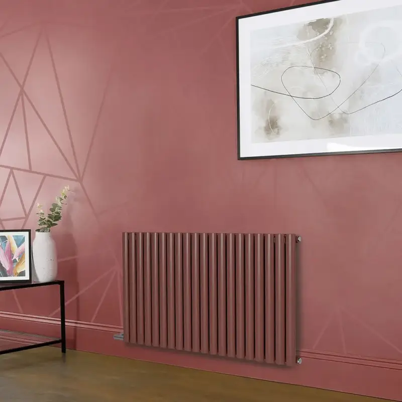 Acquista dal produttore | Radiatore Elettrico di Design Orizzontale - Altezza 635mm - Rosso (Booth Red) - Scelta di Dimensioni, Termostato e Copri Cavi - Revive - ECOSO by Hudson Reed