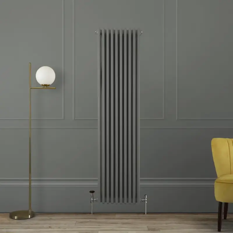 Ultimo arrivo - Radiatore a Tre Colonne Verticale Tradizionale - 1800mm - Scelte di Finiture Grigie e Dimensioni - Regent