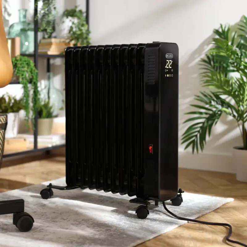 Aggiungi al carrello - Radiatore Elettrico ad Olio Portatile Intelligente - Scelta di Potenza e Finitura - Kylo - ECOSO by Hudson Reed