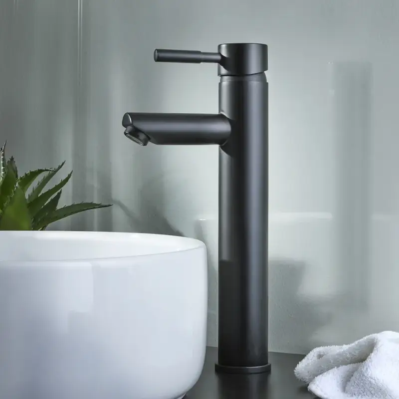 Acquista dal produttore - Miscelatore Rotondo Alto per Lavabo Monoforo - Scelta di Finiture
