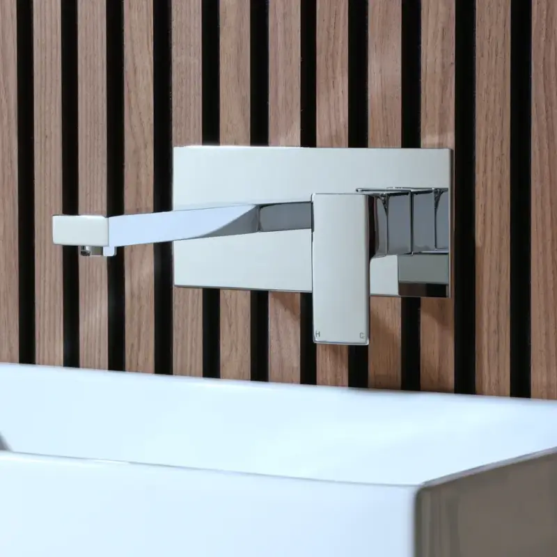 Acquista ora - Miscelatore Moderno a Parete per Lavabo - Scelta di Finiture