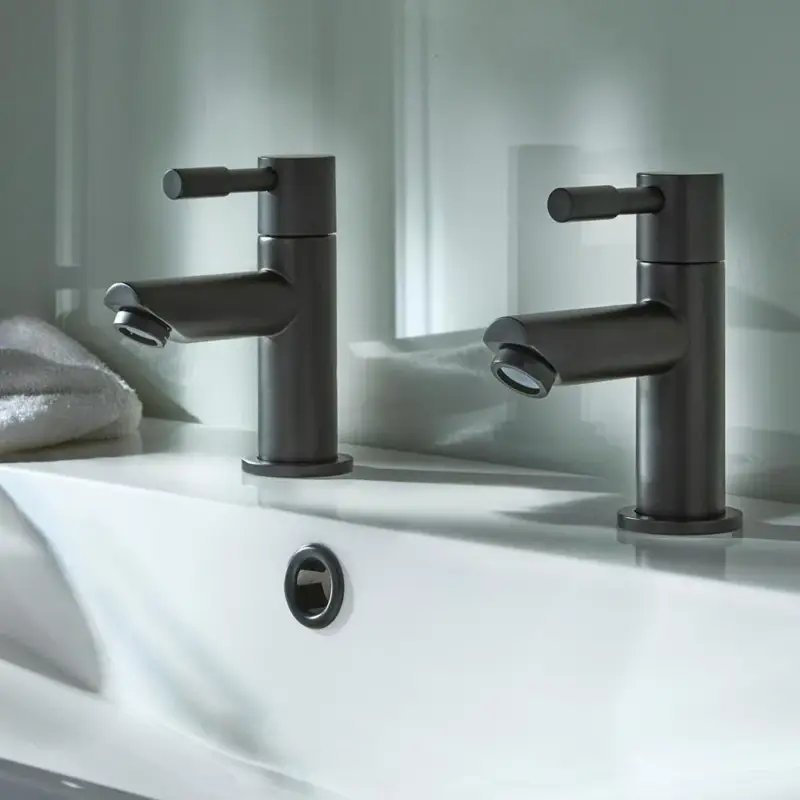 Ultimo arrivo | Coppia di Rubinetti Moderni per Lavabo - Neri - Nox