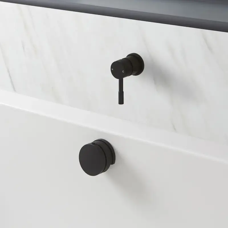 Alta qualità - Erogatore Vasca con Piletta di Scarico e Miscelatore ad Una Uscita in Stile Moderno - Disponibile in Diverse Finiture
