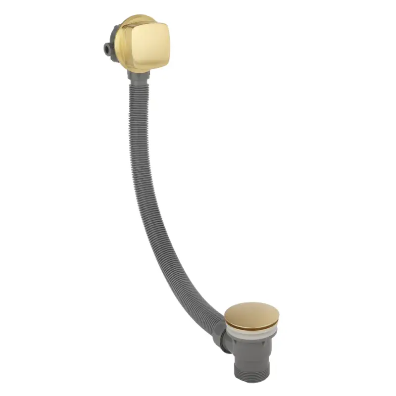 Acquista online - Erogatore Vasca per Troppopieno con Piletta di Scarico - Oro Satinato - Lyra