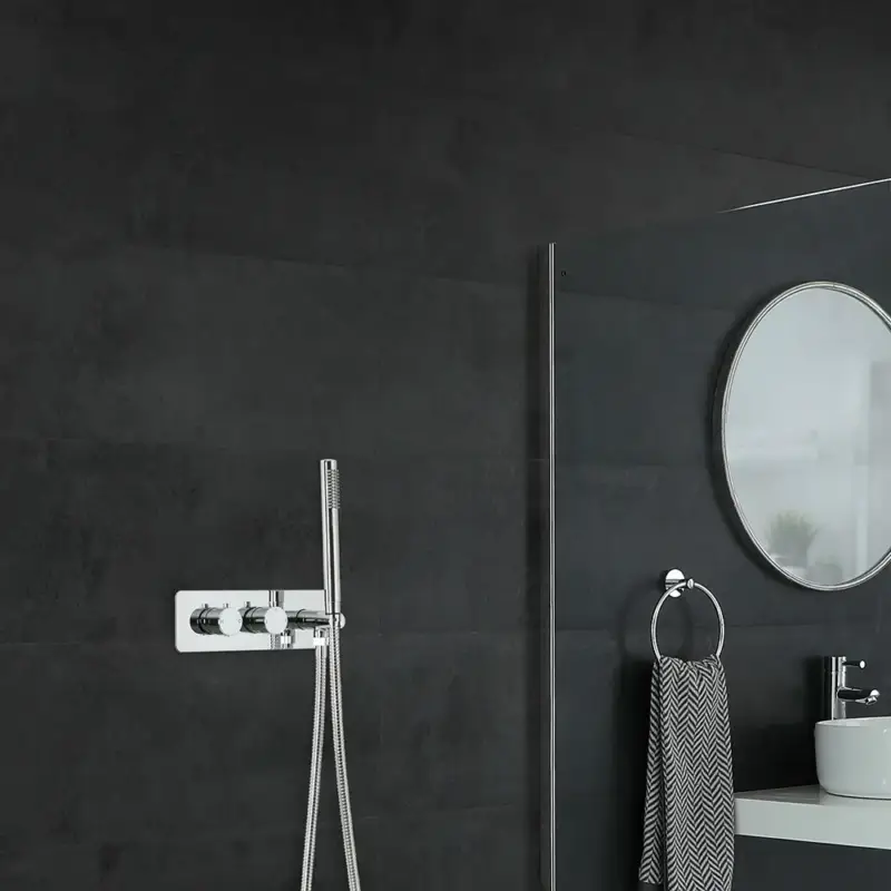 Svendita | Miscelatore Doccia Incasso a 2 Vie con Deviatore Integrato e Doccetta con Design Circolare - Mirage