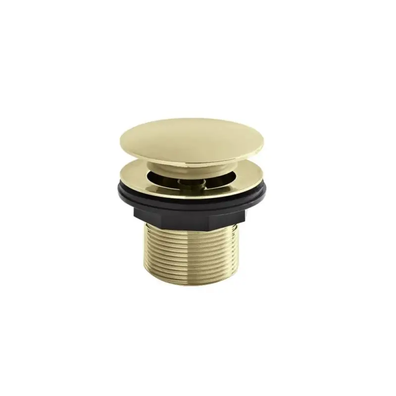 Piletta di Scarico per Vasca Click-Clack senza Troppopieno - Color Oro 60mm (non Scanalato) - Hudson Reed | Nuovo arrivo