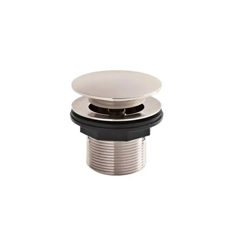 Piletta di Scarico per Vasca Click-Clack senza Troppopieno - Color Nichel 60mm (non Scanalato) - Hudson Reed - Pochi pezzi rimasti