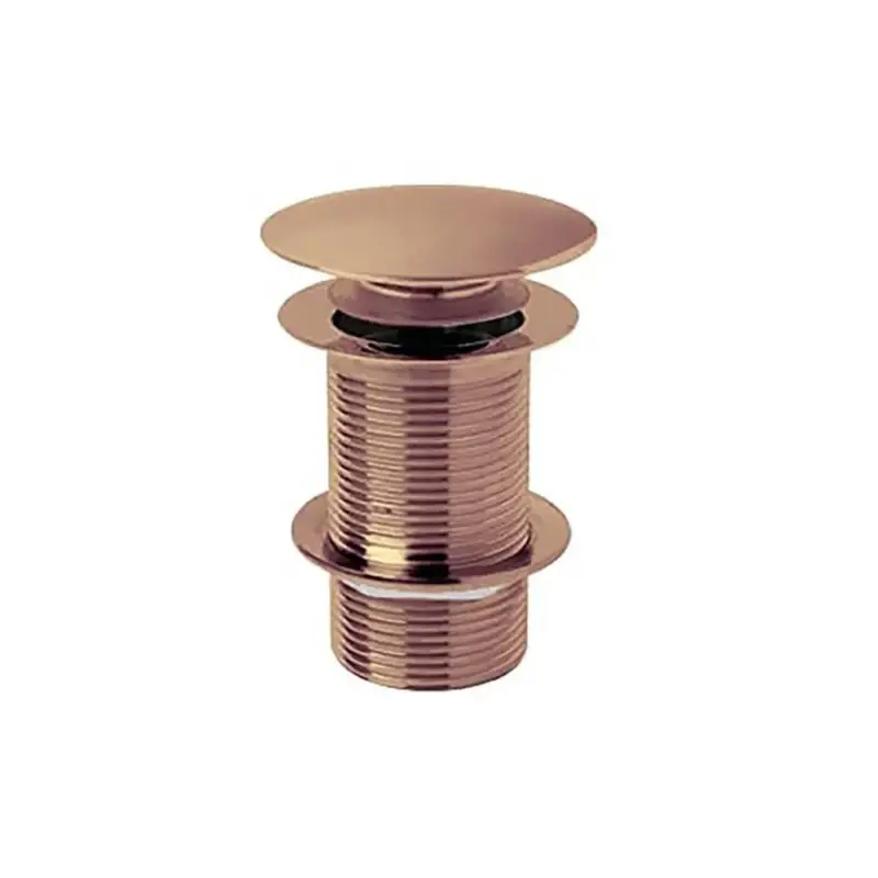 Piletta di Scarico per Lavabo Click-Clack senza Troppopieno - Color Rame (non Scanalato) - Hudson Reed - Scorte in esaurimento