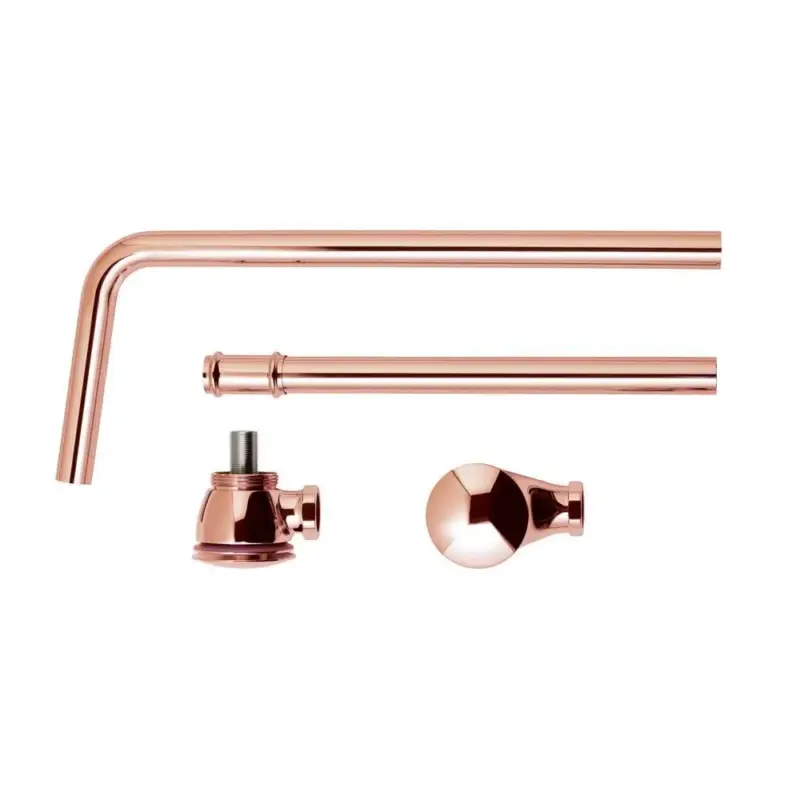 Offerta | Piletta di Scarico per Vasca Click-Clack a Vista con Troppopieno - Color Rame - Hudson Reed