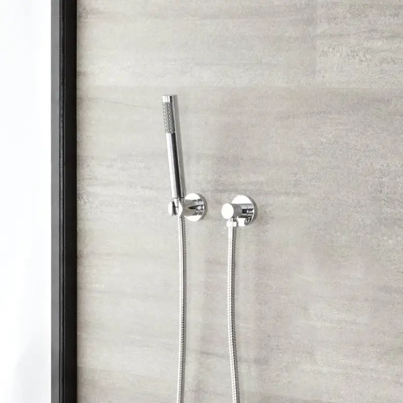 Kit Doccia con Doccetta, Clip Murale di Supporto, Tubo Flessibile e Gomito - Prezzo speciale