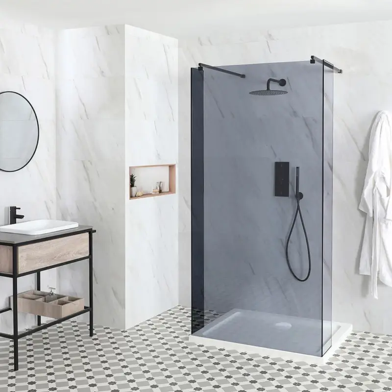 Box Doccia Walk-In Centro Stanza con Piatto Doccia - Nox-Luna - Approfittane ora