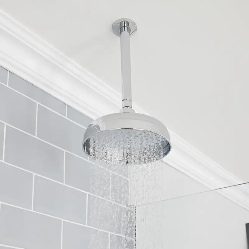 Soffione Doccia Tradizionale a Soffitto da 200mm - Cromato - Elizabeth - Ultima novità