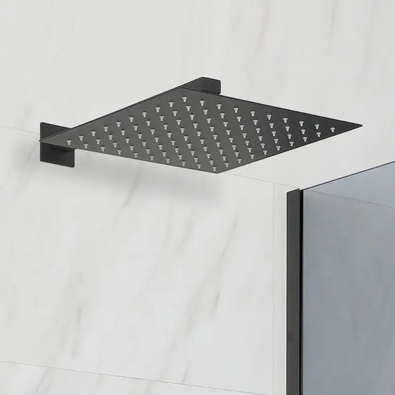 Super prezzo | Soffione Doccia Quadrato da 300mm - Nero – Preto