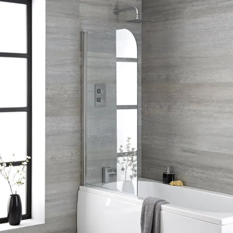 Parete Doccia per Vasca Da bagno Curva - Scelta di Finiture | Compra subito