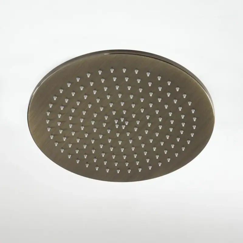 Acquisto sicuro | Soffione Doccia Rotondo da 300mm in Acciao Inox - Ottone Spazzolato - Clarus