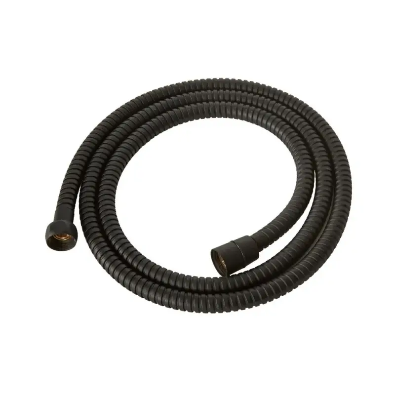 Flessibile per Doccia con Raccordi in Ottone da 1.75m - Nero - Elizabeth | Ultima novità