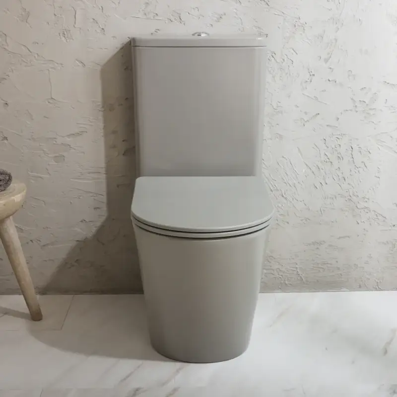 Offerta - Sanitario WC Rotondo Monoblocco con Sedile con Chiusura Ammortizzata - Scelta di Finiture - Elements