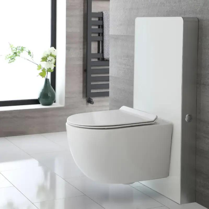 Sanitario Bianco Sospeso 500mm Completo di Cassetta di Scarico - Saru | Sconto