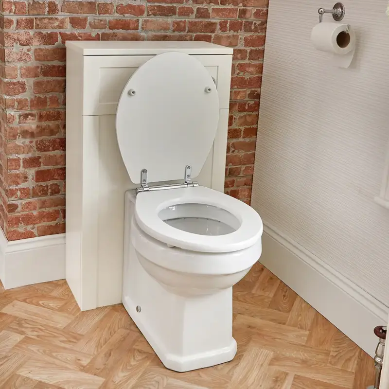 Mobile Tradizionale 500mm con Sanitario WC Filo Parete con Sedile Copri WC Soft-Close - Bianco Antico - Thornton - Appena aggiunto