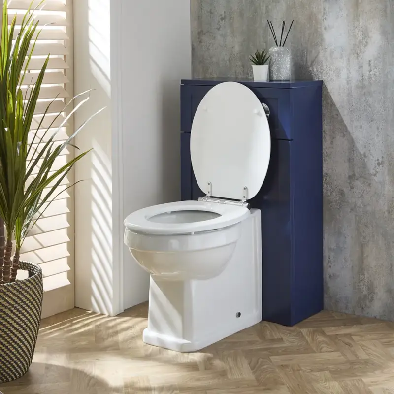 Preferito dai clienti - Unità WC Tradizionale da 500mm con Sanitario Richmond a Filo Muro - Scelta di Finiture e Sedile - Warwick