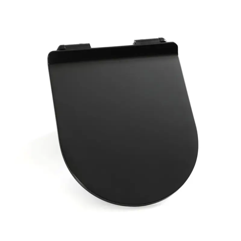 Occasione - Sedile WC con Chiusura Soft Close, Sgancio Rapido e Fissaggio Superiore – Nero – Nox