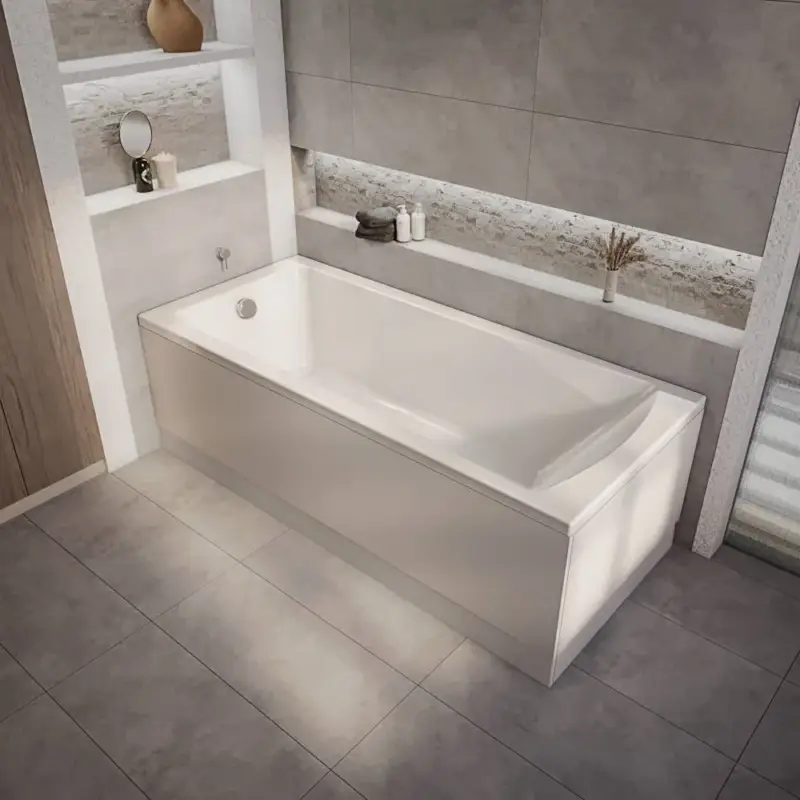 Direttamente dal produttore | Vasca da Bagno Moderna ad Estremità Singola - Scelta di Dimensioni e Pannelli Qualità Premium - Sandford