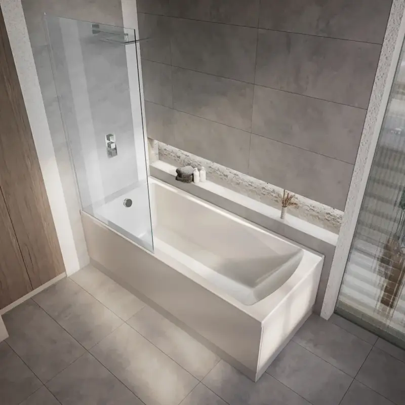 Disponibile ora | Vasca da Bagno Moderna con Doccia - Scelta di Pareti, Dimensioni e Pannelli - Sandford