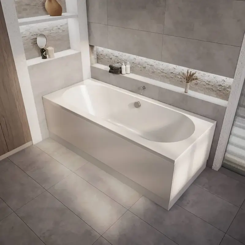 Vasca da Bagno Moderna a Doppia Estremità - Scelta di Dimensioni e Pannelli - Covelly - Svendita