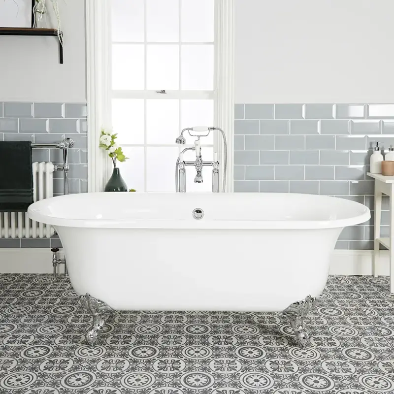 Qualità premium | Vasca da Bagno Freestanding Tradizionale Bianca - 1730 x 780mm - Diversi Piedini Disponibili - Richmond