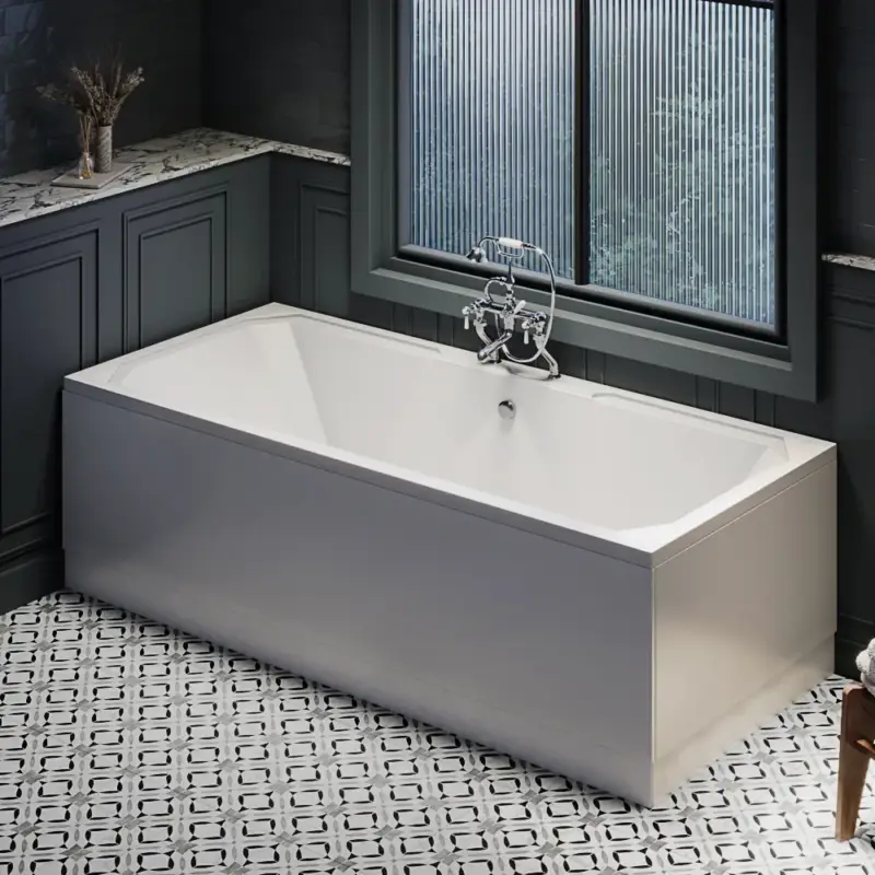 Fino a esaurimento scorte | Vasca da Bagno Tradizionale a Doppia Estremità da 1800 mm x 800 mm - Scelta di Pannelli - Richmond