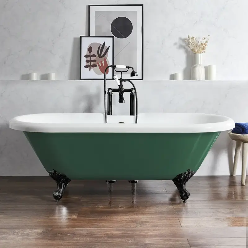 Risparmio extra - Vasca da Bagno Tradizionale Freestanding con Bordo Arrotondato -- 1795 mm x 785 mm - Scelta della Finitura della Vasca e dei Piedini - Legend