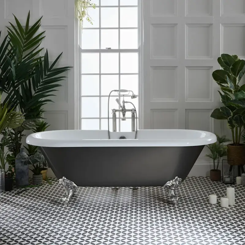 Vasca da Bagno Tradizionale Freestanding - 1795mm x 785mm - Scelta di Finiture Metallizzate e Piedini - Legend | Spedizione veloce