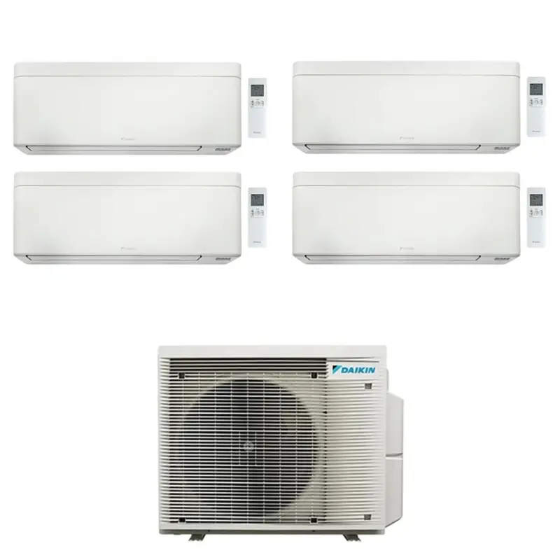 Offerta | Daikin STYLISH Climatizzatore a parete quadri split inverter Wi-Fi bianco | unità esterna R32 6.8 kW unità interne 7000+7000+7000+7000 BTU