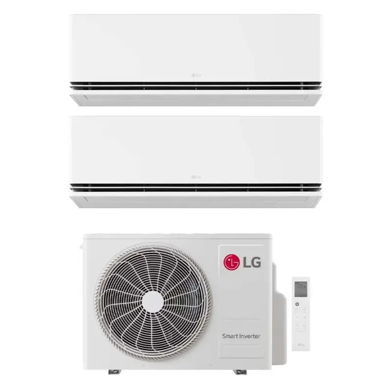 Acquista ora - LG DUALCOOL Deluxe Climatizzatore a parete dual split inverter Wi-Fi bianco | unità esterna R32 7.9 kW unità interne 9000+9000 BTU