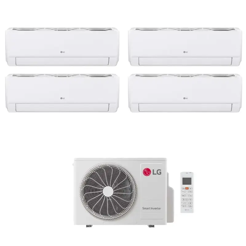 Ultima occasione | LG DUALCOOL Libero Smart Climatizzatore a parete quadri split inverter Wi-Fi bianco | unità esterna R32 7.9 kW unità interne 9000+9000+9000+9000 BTU