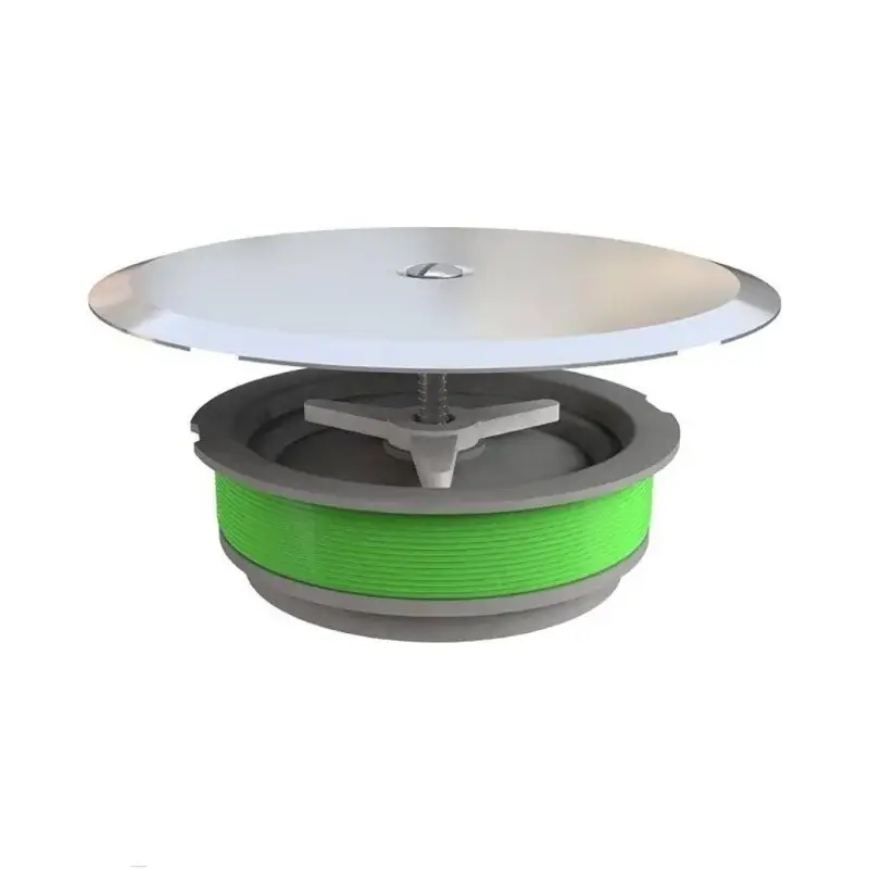 Tappo di espansione in PP completo di piastra in acciaio inox diametro 125 | Spedizione immediata