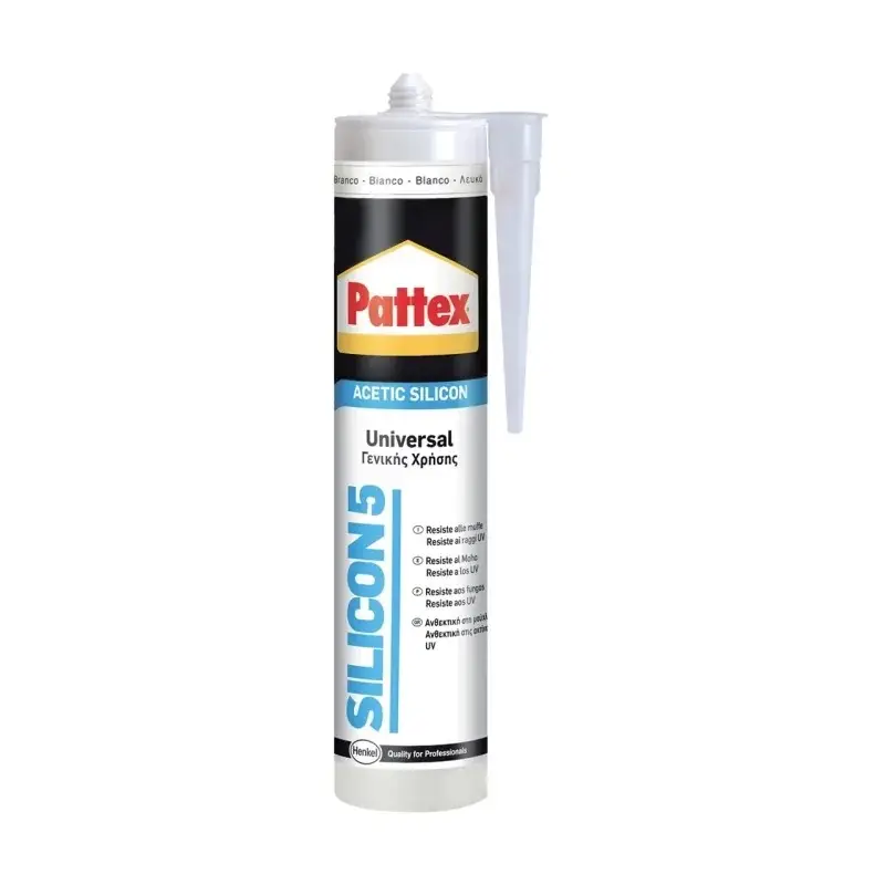 Sigillante siliconico universale Pattex Silicon 5 by Henkel | Solo per poco tempo