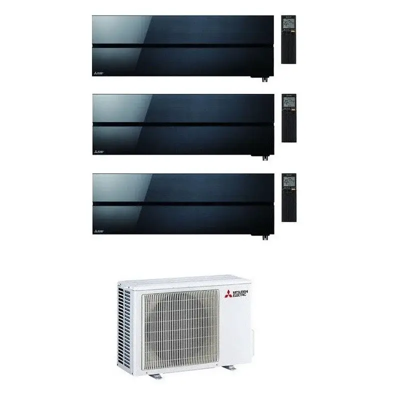 Acquista online - CONDIZIONATORE MITSUBISHI KIRIGAMINE STYLE WI-FI MSZ-LN R-32 NERO TRIAL SPLIT 9000+9000+12000 BTU A+++ MXZ-3F54VF5