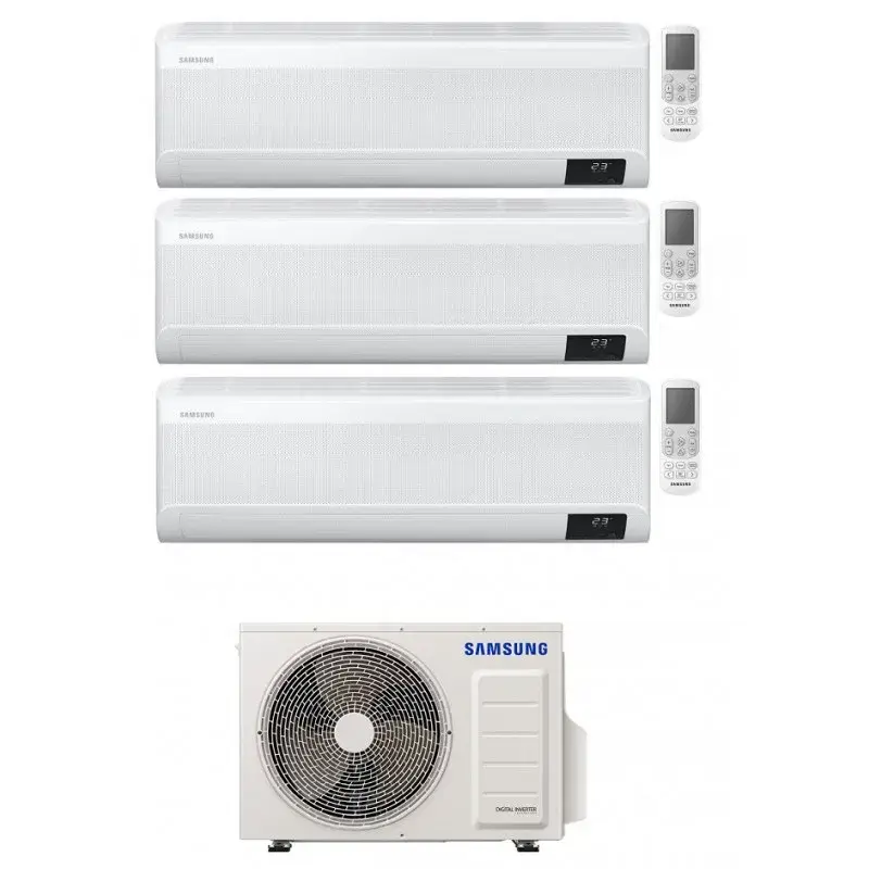 WINDFREE AVANT SAMSUNG CONDIZIONATORE TRIAL SPLIT R-32 7000+7000+9000 BTU INVERTER WIFI AJ052TXJ3KG A+++ - Sconti