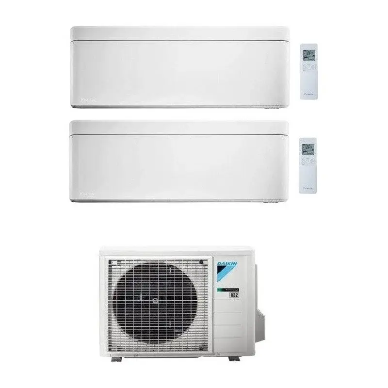 Scorte limitate | DAIKIN STYLISH CONDIZIONATORE DUAL SPLIT 7000+18000 BTU BIANCO GAS R-32 WI-FI INVERTER 2MXM50A A+++