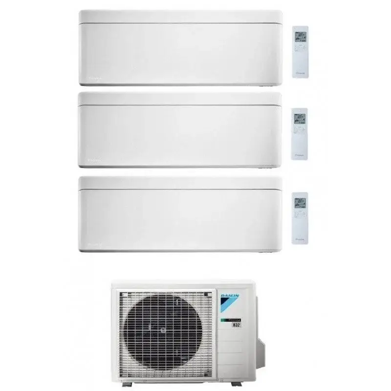 Acquista ora | DAIKIN STYLISH CONDIZIONATORE TRIAL SPLIT 7000+7000+7000 BTU BIANCO GAS R-32 WI-FI INVERTER 3MXM52A9 A+++