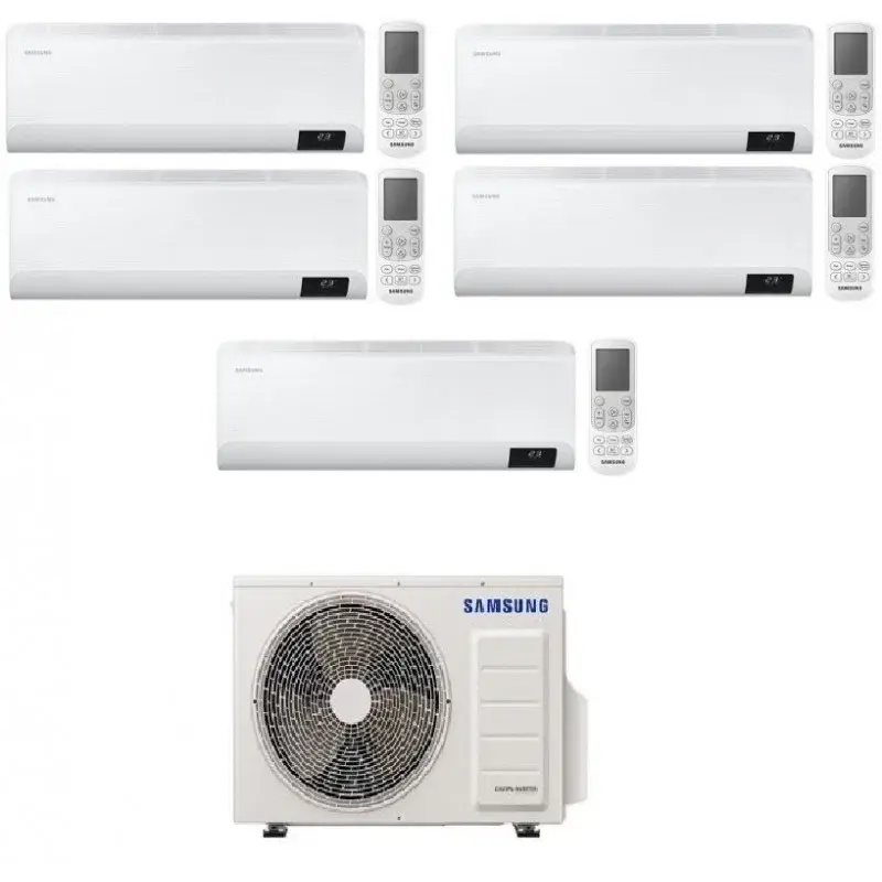 Ultimo arrivo | CONDIZIONATORE SAMSUNG PENTA SPLIT WINDFREE AVANT 7000+9000+9000+12000+18000 BTU WIFI INVERTER AJ100TXJ5KG A++