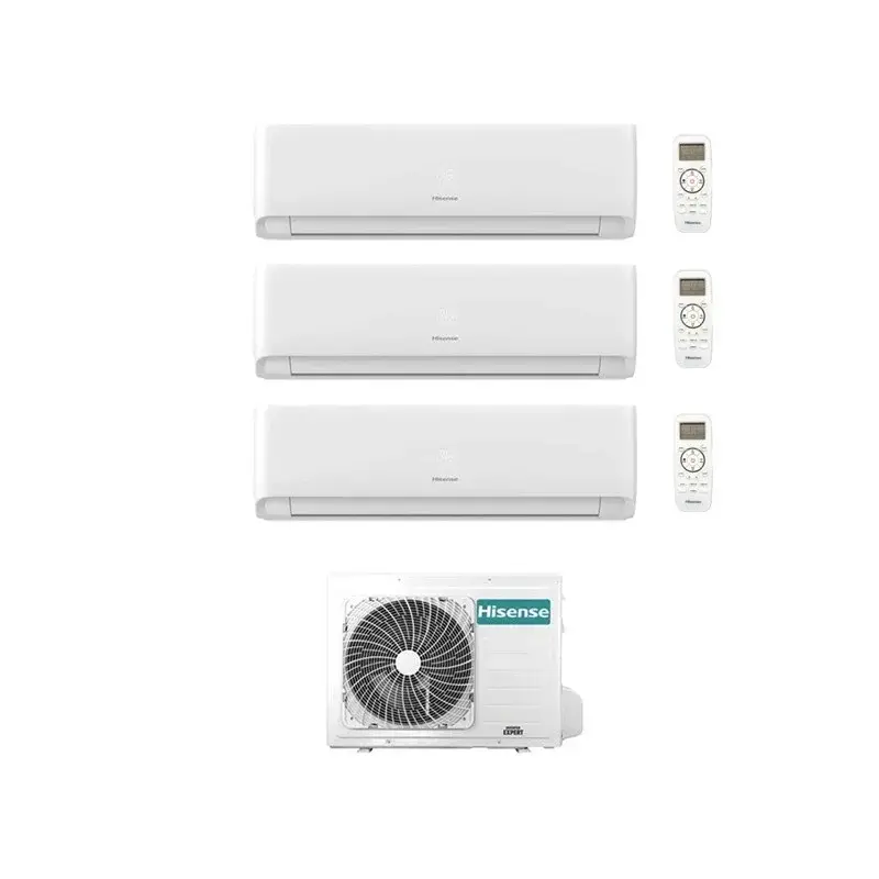 Compra ora - CONDIZIONATORE HISENSE TRIAL SPLIT ECOSENSE 7000+9000+12000 BTU WIFI INVERTER 3AMW62U4RJC A++