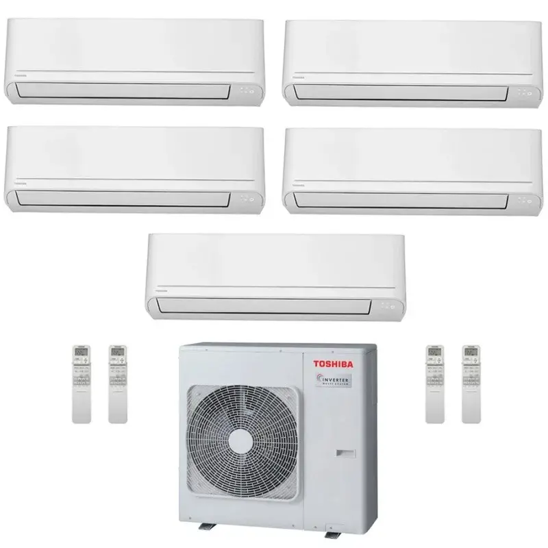 Ultimo arrivo | CONDIZIONATORE TOSHIBA PENTA SPLIT SEIYA SMART 5000+9000+9000+9000+24000 BTU WIFI INVERTER RAS-5M34G3AVG-E A++